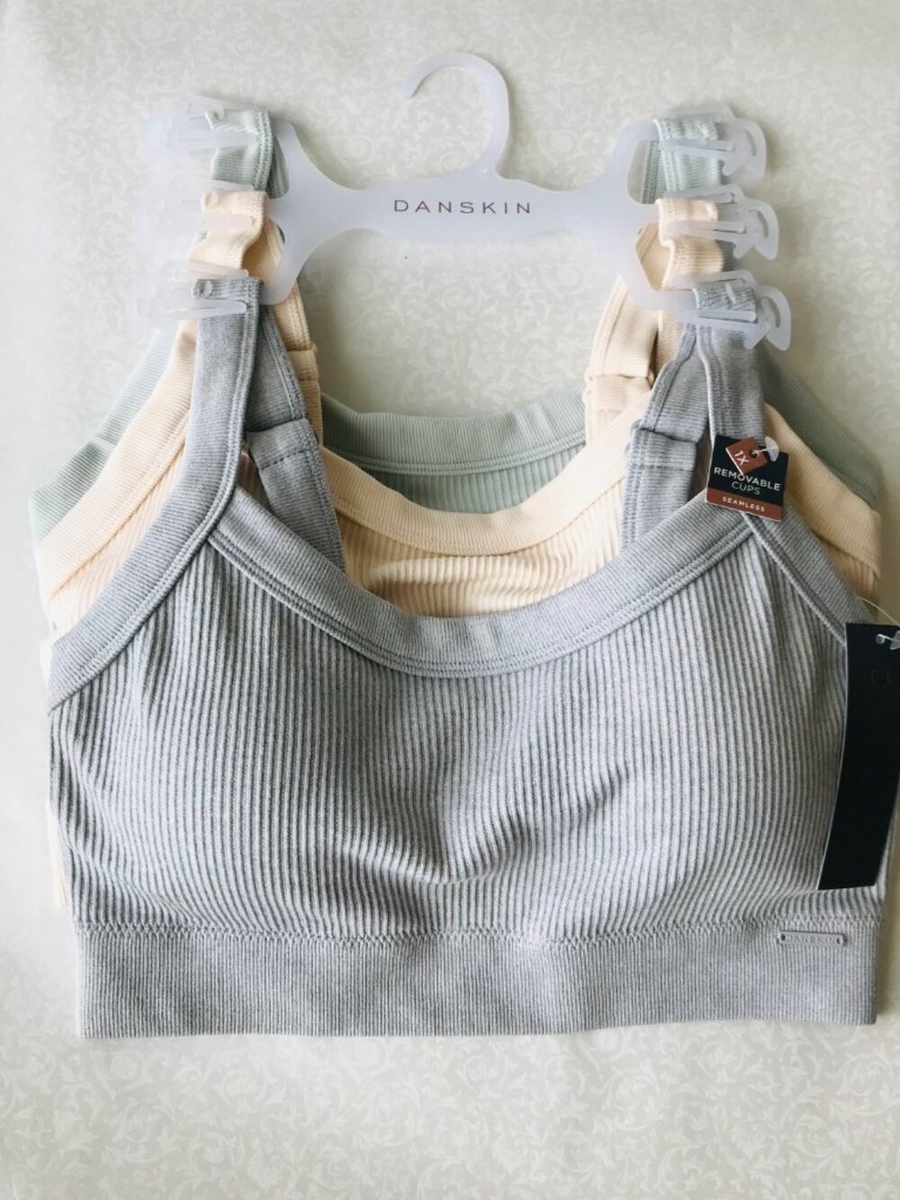 Danskin Intimates  Seamless BRAS, Removable Pads , 3-set ,Size : 1XL MSRP: $54